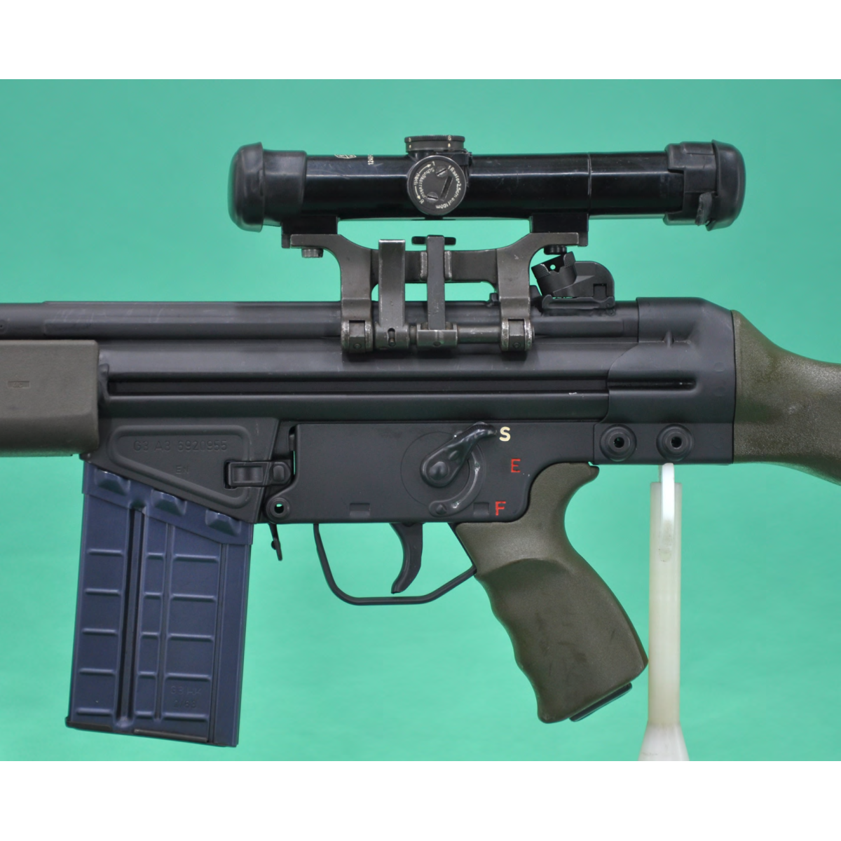 Enfield H&K G3 A3 rifle & Hensoldt scope (4x24) Cal .308 s/n