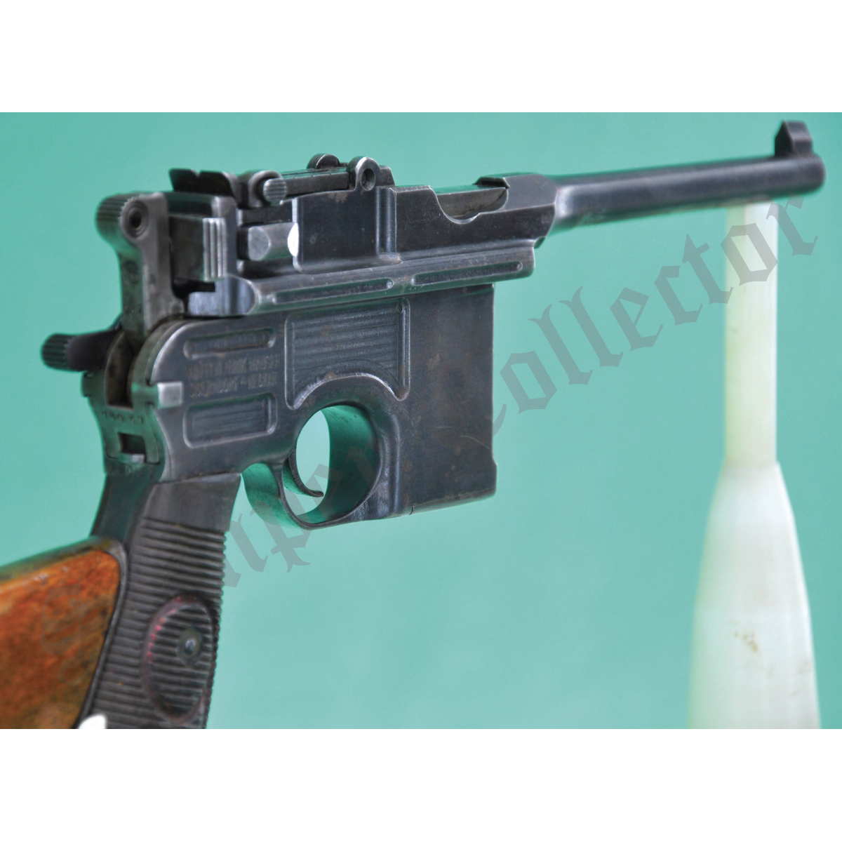 Mauser C96 rouge 9 balais poignée pistolet poignée bois armée allemande